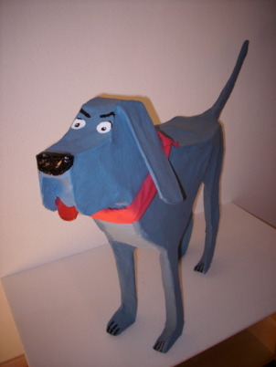 Blauer Hund