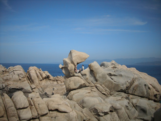 Skurile Felsen am Meer